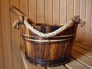 sauna water bucket