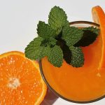 Orange juice + mint