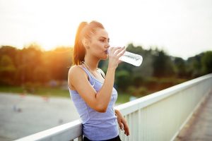 drinking water after cardio training