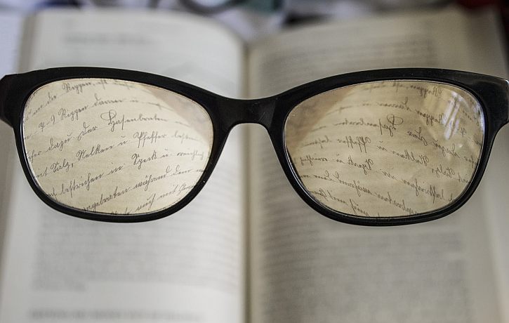 glasses reading