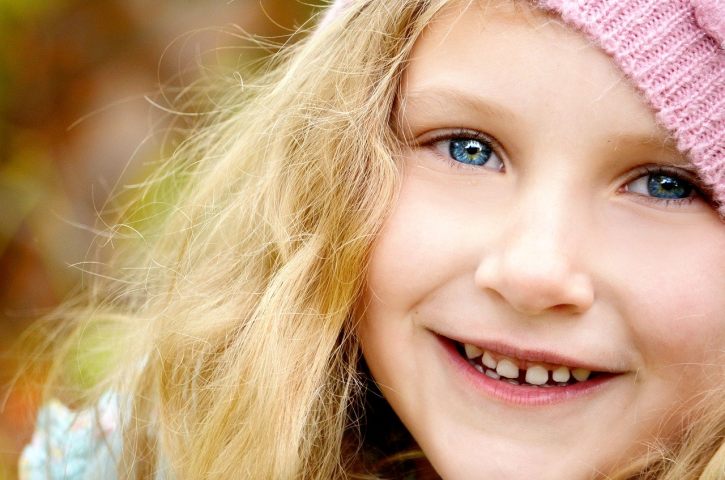 little girl smile